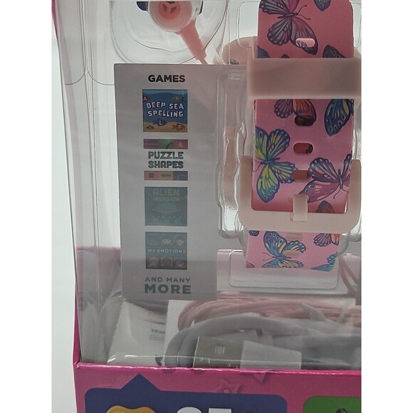 ITECH Jr. Kids Smartwatch Butterfly Band Earbuds W/MP3 Jack 25+ STEM Games - Picture 11 of 16